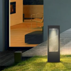 Modern IP65 Waterproof LED Bollard Lamp Outdoor Garden Porch Illumination Decorative Pillar Light for Lawn AC Power Supply
