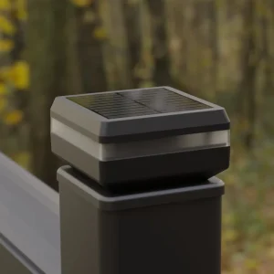 Modern IP65 Waterproof Outdoor LED Solar Pillar Light Warm White Color Multi Base Garden Post Gate Fence