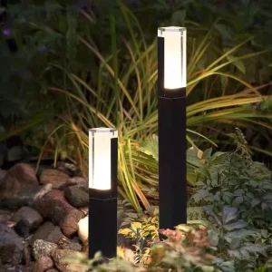 Modern IP65 Waterproof Pillar Bollard Lights 30cm 60cm 80cm 100cm Landscape Pathway Outdoor Led Lawn Garden Lighting