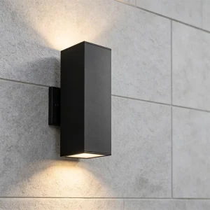 Modern IP65 Waterproof Square Aluminum LED Wall Sconce Dimmable 5CCT for Outdoor Home Use