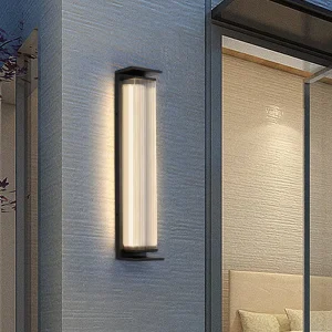 Modern Outdoor Aluminum LED Wall Lamp for Garden Terrace Hotel Villa & Courtyard Waterproof Simple Design