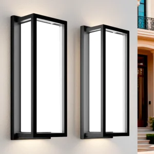 Modern Outdoor Landscape Pathway Lights IP65 Waterproof Aluminum Bollard LED Wall Lamp AC120-277V Outdoor Lighting with ETL