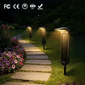 Modern Outdoor Solar LED Path Lights, IP65 Waterproof, Garden and Lawn Landscape Light