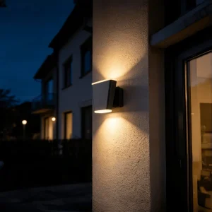 Modern Outdoor Waterproof LED Wall Lamp with Arched Dome Design for Garden Porch Villa Courtyard