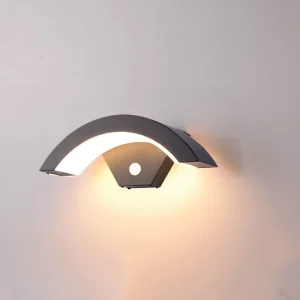 Modern Simple LED Outdoor Wall Light Radar Motion Sensor Waterproof Lamp for Villa Garden Balcony Courtyard
