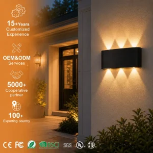 Modern Simple Outdoor Wall Lamp Waterproof Corridor Exterior for Hallway Staircase Available