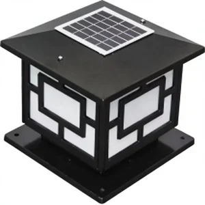 Modern Small Solar LED Pillar Light IP65 Waterproof Outdoor Column Light for Villa Fence, Gate, and Garden