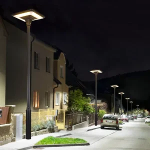 45W 3500K LED Solar Garden Light IP65 All in One Waterproof Aluminum Outdoor Die Cast Design