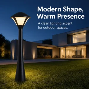 Modern Styling Aluminum Contemporary Decorating 12W E27 Base Garden Light for Theme Park Yard Pathway