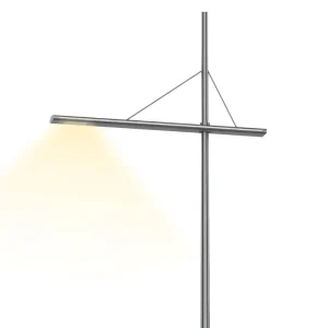 Modern Tall Pole AC LED Street Light for Commercial Road Lighting Sleek Design Energy Efficient IP65 Rated Outdoor Landscape