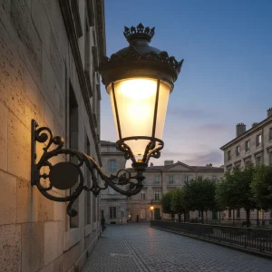 Modern Urban Street Lamp LED AC Garden Use IP66 Aluminum Construction 30W-200W Black 5000K Daylight