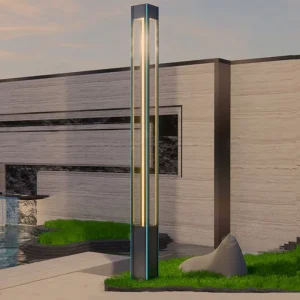Modern Vertical LED Garden Light IP65 Waterproof Outdoor Pathway Pillar Lamp Villa Courtyard Walkway Landscape Street Lighting