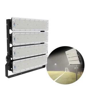 Modular LED Flood Light IP65 Waterproof Adjustable Angle Black White Housing Outdoor Stadium High Mast Tunnel Industrial Lamp