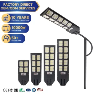 Motion Sensor All-in-One Solar Light Outdoor LED Street Lamp for Garden Pathway