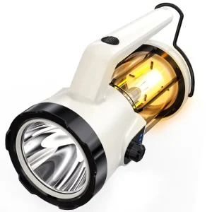 Multi-Function LED Camping Light, Handheld Spotlight, Push-Type Rotary Knob, Type-C Charging, Waterproof