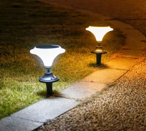 Multi Function Solar Garden Lights 360° Rotate Solar Wall Desk Table Lawn Pillar Lamp Mono Sili Li ion Battery Waterproof