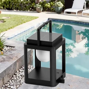 Multifunction 3 Modes Solar Rechargeable LED Lamp for Camping Portable Outdoor Lighting for Gardens Tents ABS Body