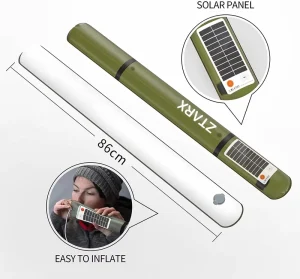 Multiple Adjustment Modes Rechargeable Outdoor Emergency Light Foldable LED Lightweight Waterproof Solar USB Power Hiking
