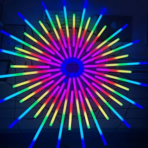 Neon Lamps Vertical LED Pixel Tube RGB LED Stage Lights DC24V 1meter DMX Christmas Ceiling Club Gig Bar Beam Lighting