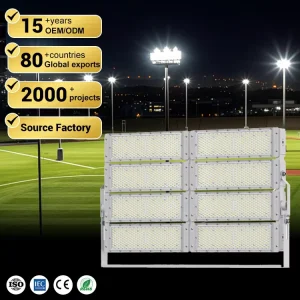 New Arrivals Ip66 Waterproof Dia cast Aluminum Stadium Lamps 200W 2000W High Brightness Outdoor Led High Mast Lights 3000K 6500K