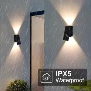 New Cross border Solar LED Wall Lamp Home Outdoor Courtyard Garden Atmosphere Spotlight Wash Light