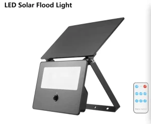 New Design Outdoor Super Bright LED Solar Flood Light IP65 Waterproof Remote Control Garden Lights