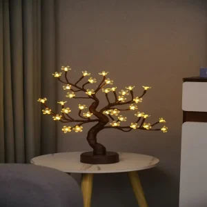 New Dual Function Artificial Tree Light Battery Box & USB Powered Touch Operated Festival Decor Night Light