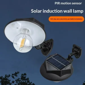New Solar LED Wall Lamp Outdoor Rainproof Garden Lamp Home Solar Street Light with PIR Motion Sensor Wall Mounted