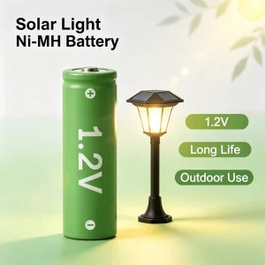 Nickel Metal Hydride NIMH Rechargeable Batteries for Solar Garden Path Light Outdoor Solar Lamp Low Self Discharge 1.2V AA Cell