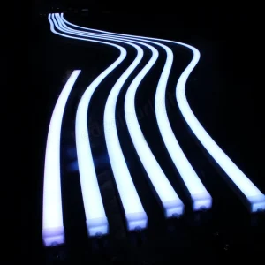 Nightclub Hallway Wall Flexible Neon Tube RGB DMX LED Strips Square Neon Rope Light