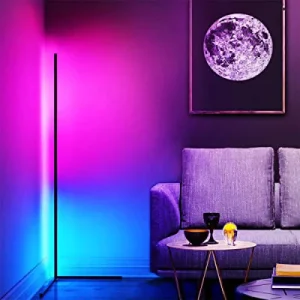 OEM ODM Smart Living Room Bedroom RGB LED Standing Tripod Corner Floor Lamp