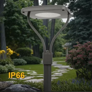 OEM Smart IP66 Rated Outdoor LED Post Light Fixture AC Anti-Corrosion Pier Mount Electric Street Light for Garden Pole