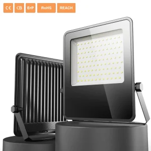 OUTLUX E017 50W IP65 120 Beam Angle Aluminum Lightweight Wall Mount LED Flood Light 6500K 3 Year Warranty