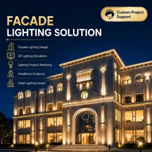 One-Stop Hotel Commercial Building Outdoor LED Lighting Design Solution Project