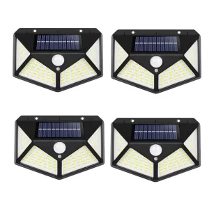 Outdoor 100 LED Solar Wall Lamp Motion Sensor Waterproof Garden Decoration for Warehouse Application