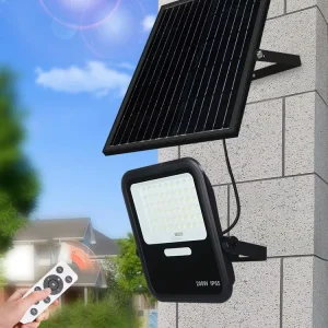 Outdoor 100W 200W 300W 600W 3000 Lumens Landscape Solar Rechargeable Floodlight IP66 COB LED Flood Light