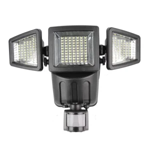 Outdoor 3 Head 182 Led Solar Motion Sensor Security Light Outdoor Solar Wall Lamp for Garden Garage Door Fences Warehouse