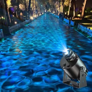 Outdoor 50W LED Water Ripple Lights Dynamic Projection Corridor Bridge Base Lighting For Enhancing Atmosphere Inspired Ocean