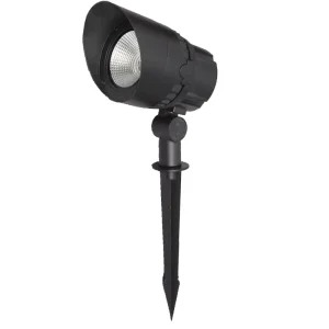 Outdoor Aluminum COB LED Lawn Spotlight Floodlight, Waterproof IP65, AC/DC Plug-in, Garden Park Light