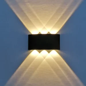Outdoor Aluminum Linear Wall Lamp, IP65 Waterproof, Wall-Mounted