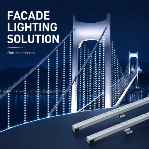 Outdoor Bridge Facade Lighting Custom 3D Decorative Landscape Lights