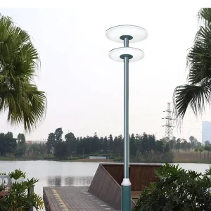 Outdoor Colorful Glow Decoration Aluminium Garden Lamp Post 3m 4m 5m 30W 40W 50W Post Top LED Garden Lights