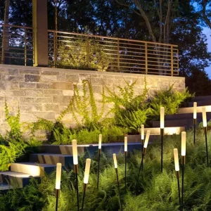 Outdoor Decorative Landscape Lighting Villa Courtyard Lamp IP65 Waterproof LED Pathway Lawn Lamp Large Size Free Standing
