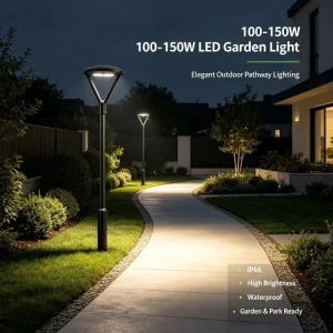 Outdoor Dimmable LED Garden Path Lighting Fitting Aluminum Alloy Lamp Body AC Power IP66 Supply Soft Warm White CRI 80 5 Year