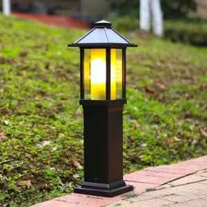 Outdoor Energy-Saving Solar Bollard Lawn Light for Courtyard