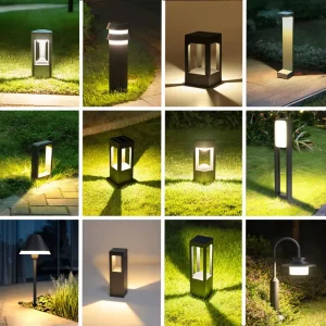 Outdoor Garden Decoration Waterproof Warm Color Street Patio IP65 LED Solar Light Lawn Lamp
