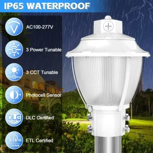 Outdoor Garden Landscape Lighting Aluminium Post Lamp Led Bollard Light Outdoor square Creative Decorative Ornaments Lamp