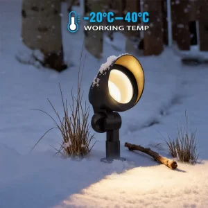 Outdoor Garden Landscape Uplight IP65 Waterproof LED Spot Lighting Kit 6 Pack RGBW 5CCT Aluminum 5W Low Voltage Yard Pathway