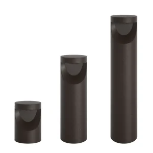 Outdoor Garden Path IP65 Waterproof Aluminum Lawn Bollard LED Light Microwave Sensor 3500K Warm White Bronze Black 110V 220V