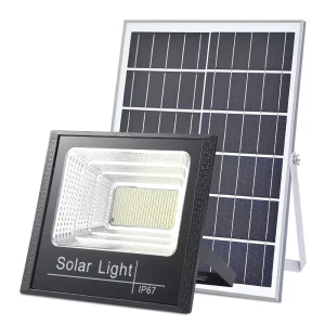Outdoor Garden Solar Lamp with LED Light Source Motion Sensor and Remote Control Floodlight Panel